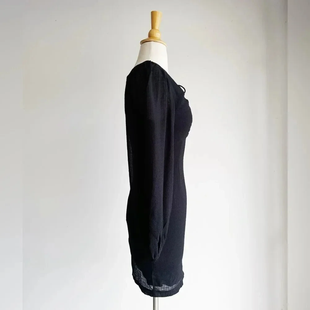 NWT PRINCESS POLLY | Black Saxon Mini Dress | 2 - Picture 5 of 7